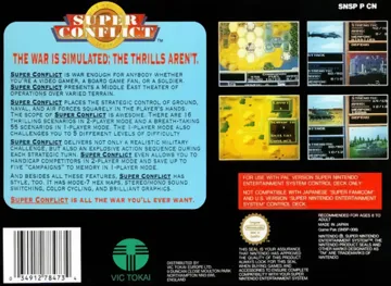 Super Conflict (Europe) box cover back